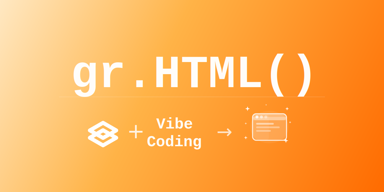 Hugging Face が One-Shot Any Web App with Gradio’s gr.HTML を公開 ── 指示一つでWebアプリを自動生成