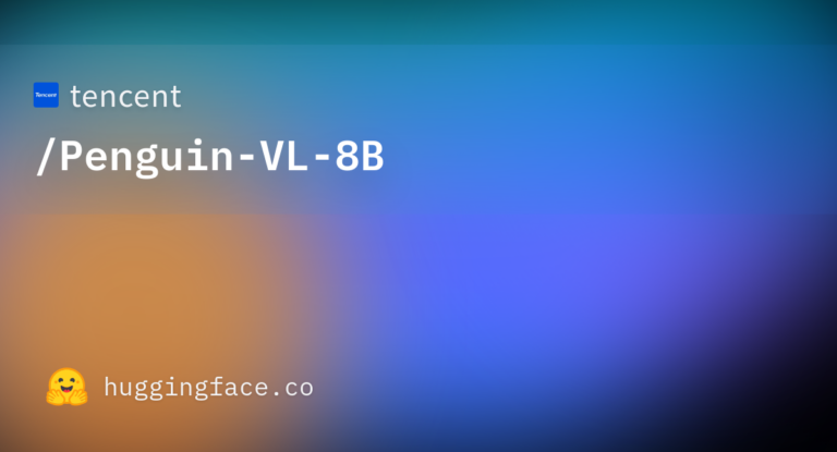 Penguin-VL-8B カバー画像