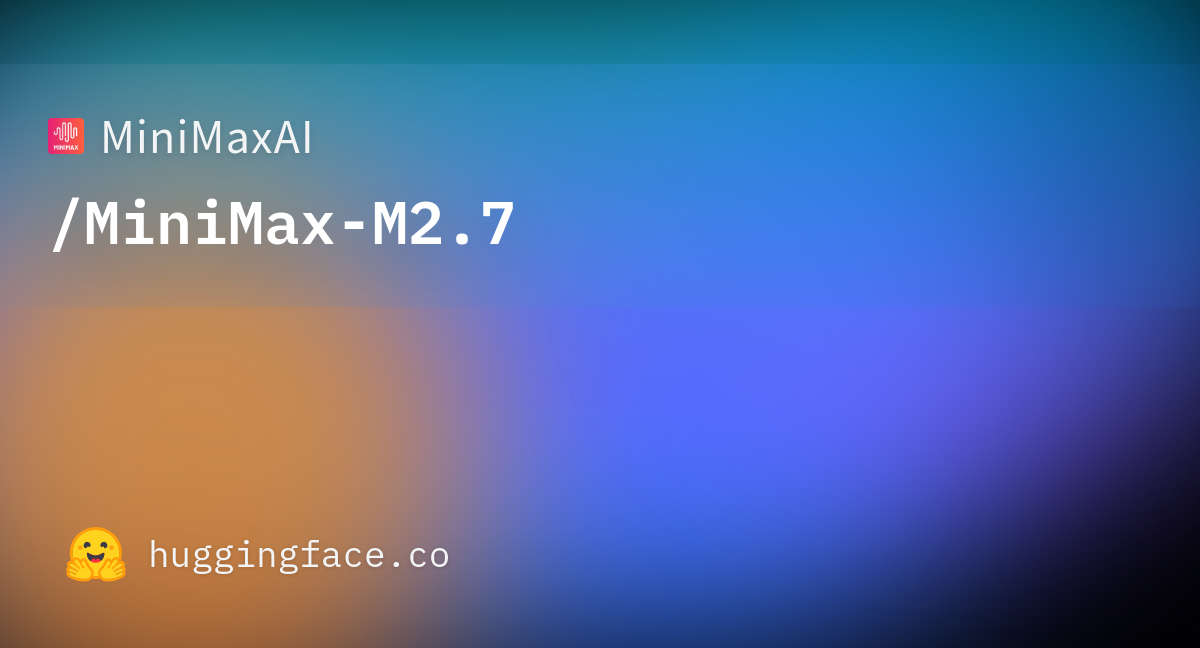 MiniMax-M2.7 カバー画像