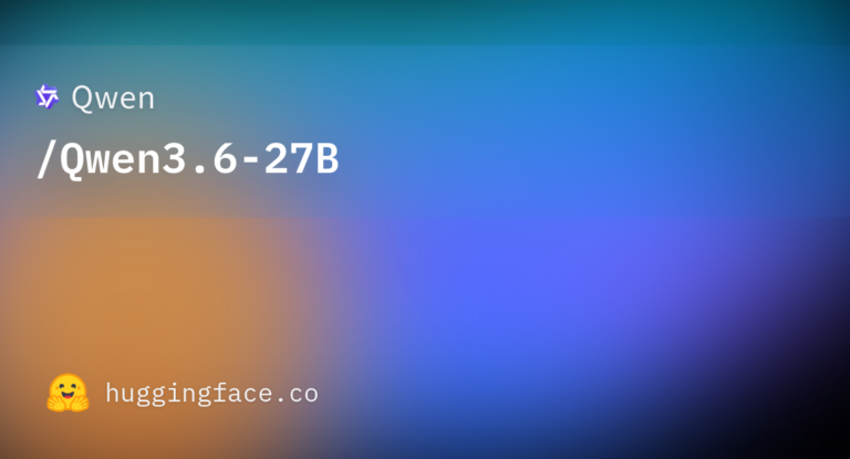 Qwen3.6-27B カバー画像