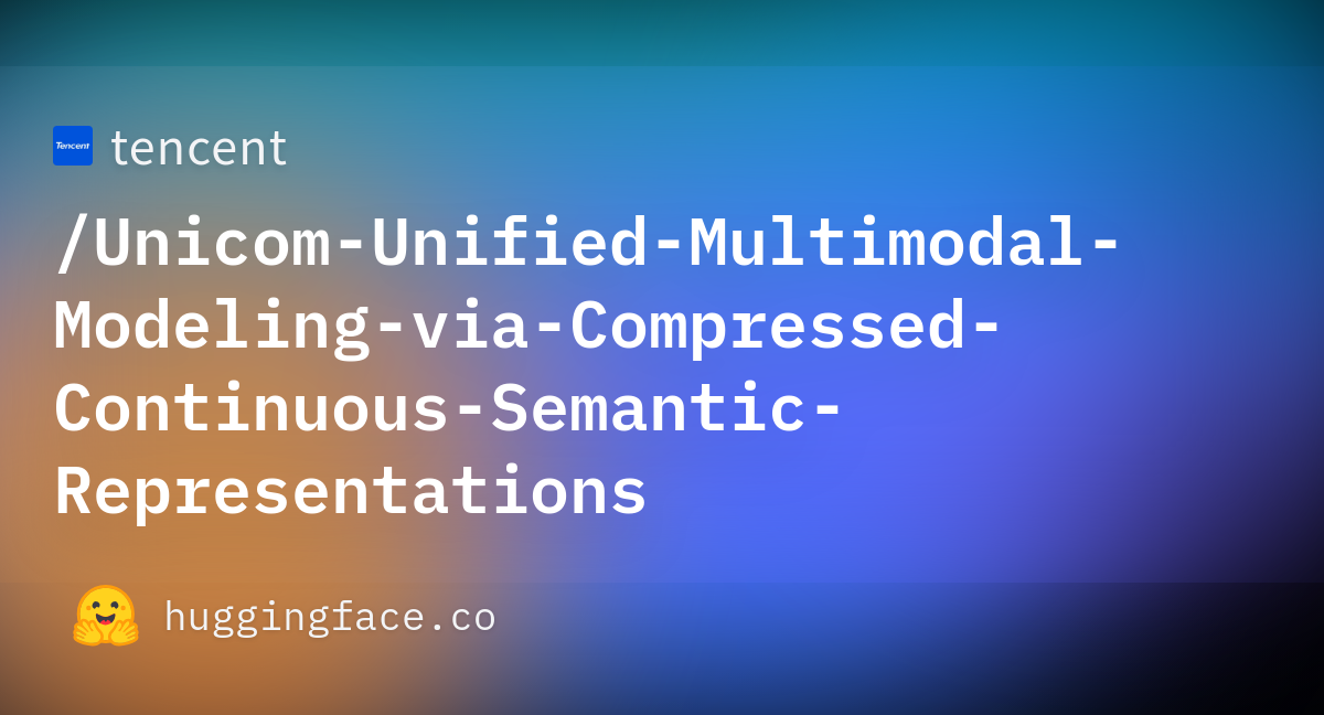 Unicom-Unified-Multimodal-Modeling-via-Compressed-Continuous-Semantic-Representations カバー画像