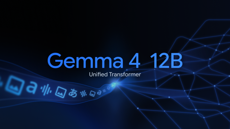 Introducing Gemma 4 12B: a unified, encoder-free multimodal model カバー画像