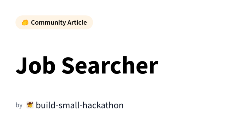 Job Searcher カバー画像