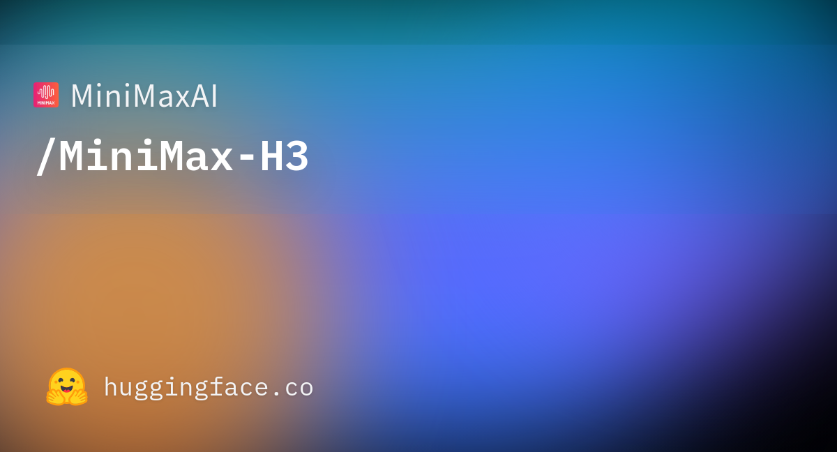 MiniMax-H3 カバー画像