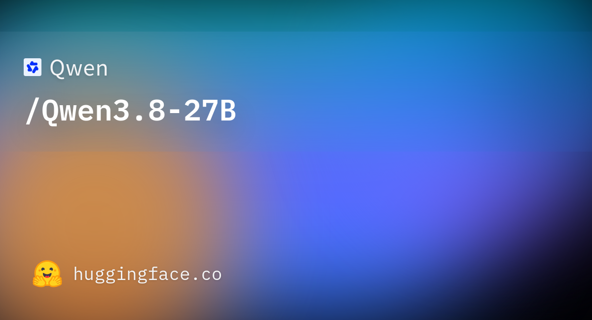 Qwen3.8-27B カバー画像